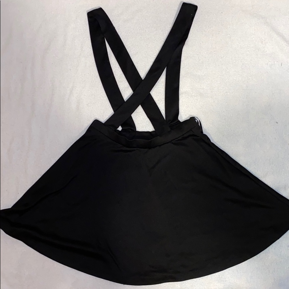 Forever21 Black Skirt Overalls Coveralls